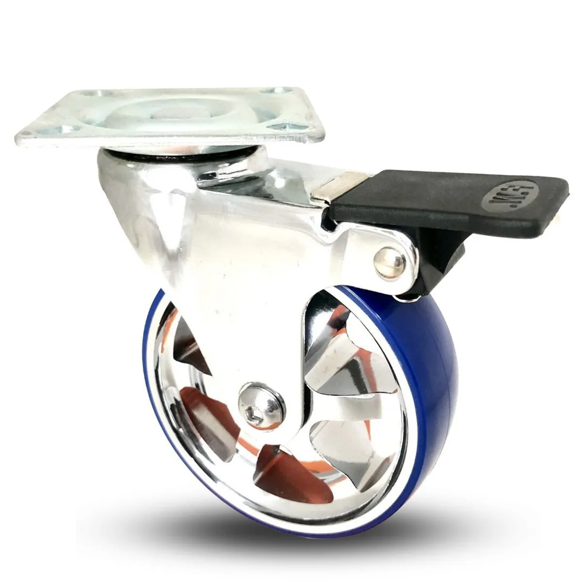 SERRATURE - GARRUCHA FRENO AZUL 75MM CARGA 45 KG