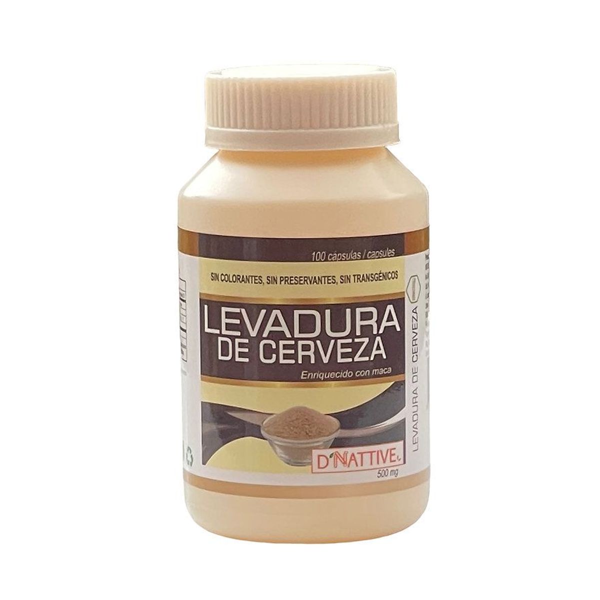 GENERICO - Levadura de Cerveza en Cápsulas 500 mg. x 100 u - D'Nattive