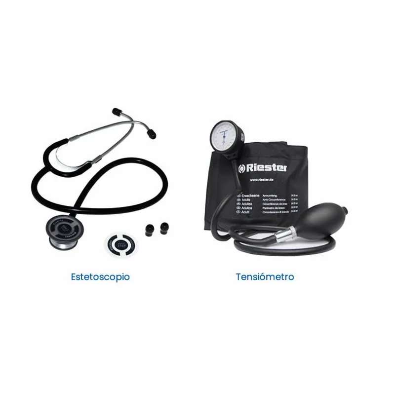RIESTER - TENSIOMETRO MANUAL Y ESTETOSCOPIO - RIESTER NEGRO