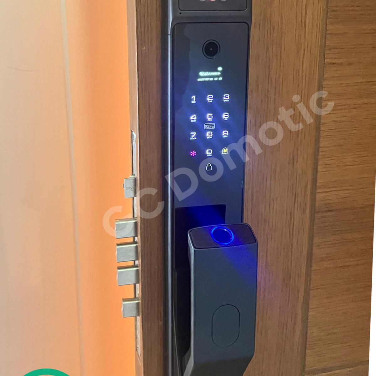 GENERICO - CERRADURA SMART CON 7 APERTURAS VIDEO PORTERO  COLOR NEGRO