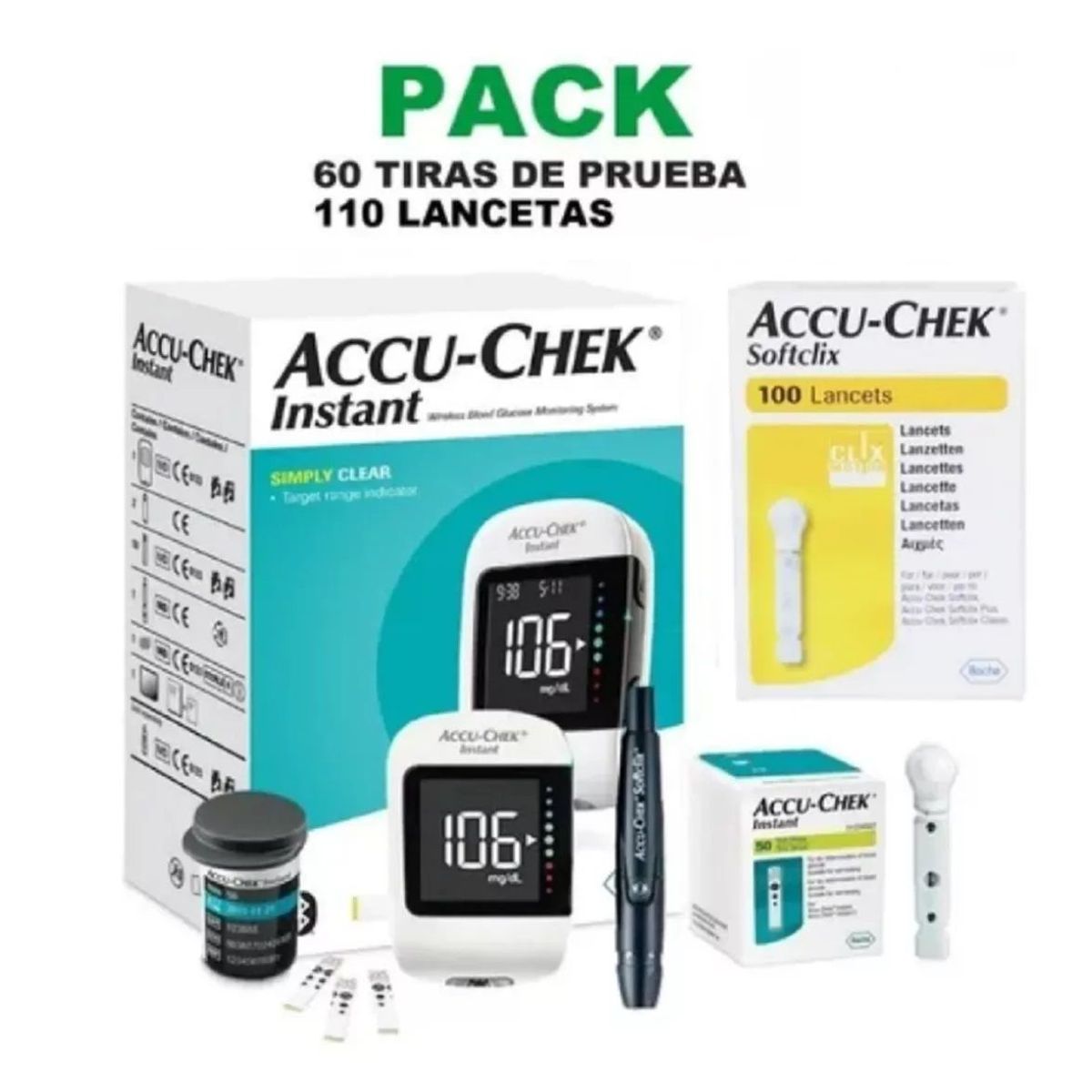 ACCU CHEK - GLUCOMETRO ACCU CHEK INSTANT DELUXE