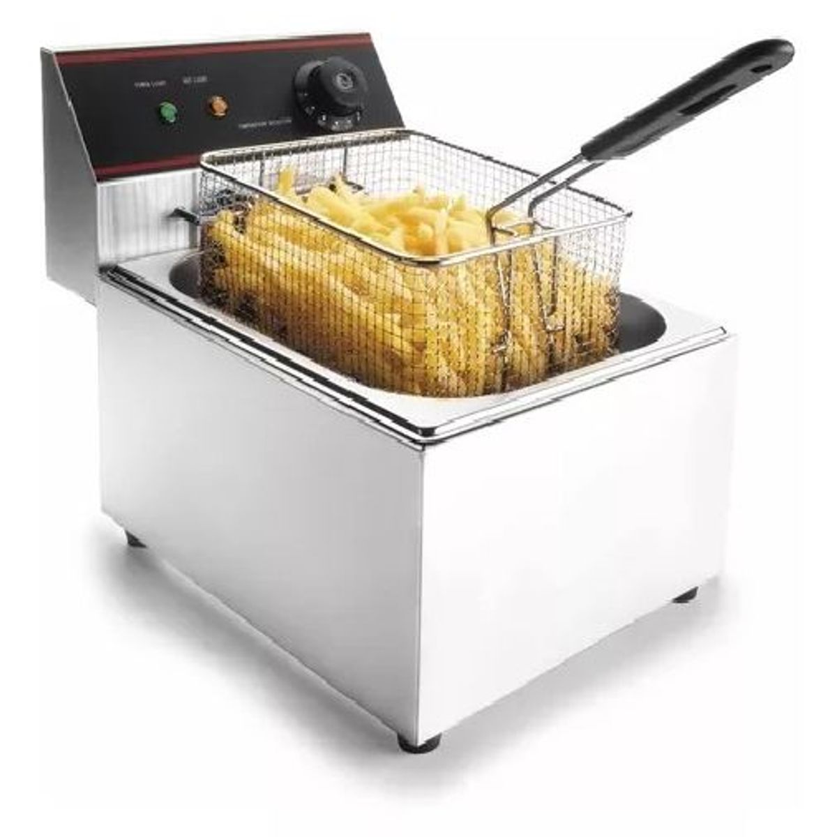 GENERICO - Freidora Eléctrica 8 Litros Papa Frita Pollo Broaster Acero