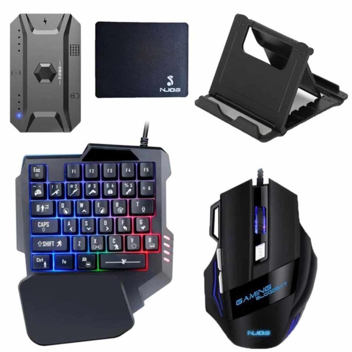 GENERICO - Mouse Adaptador de Celular Teclado Gamer  Posa Celular Kit Gamer