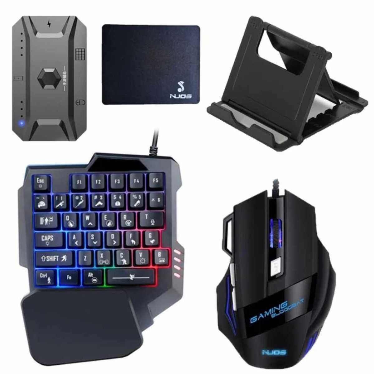 GENERICO - Mouse Adaptador de Celular Teclado Gamer  Posa Celular Kit Gamer