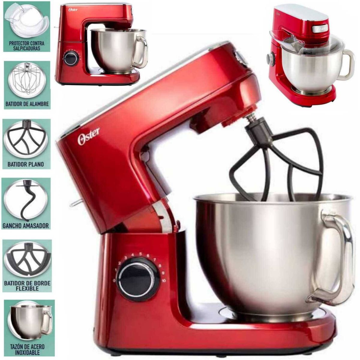 OSTER - Batidora Planetaria FPSTSMPL3R 1000W