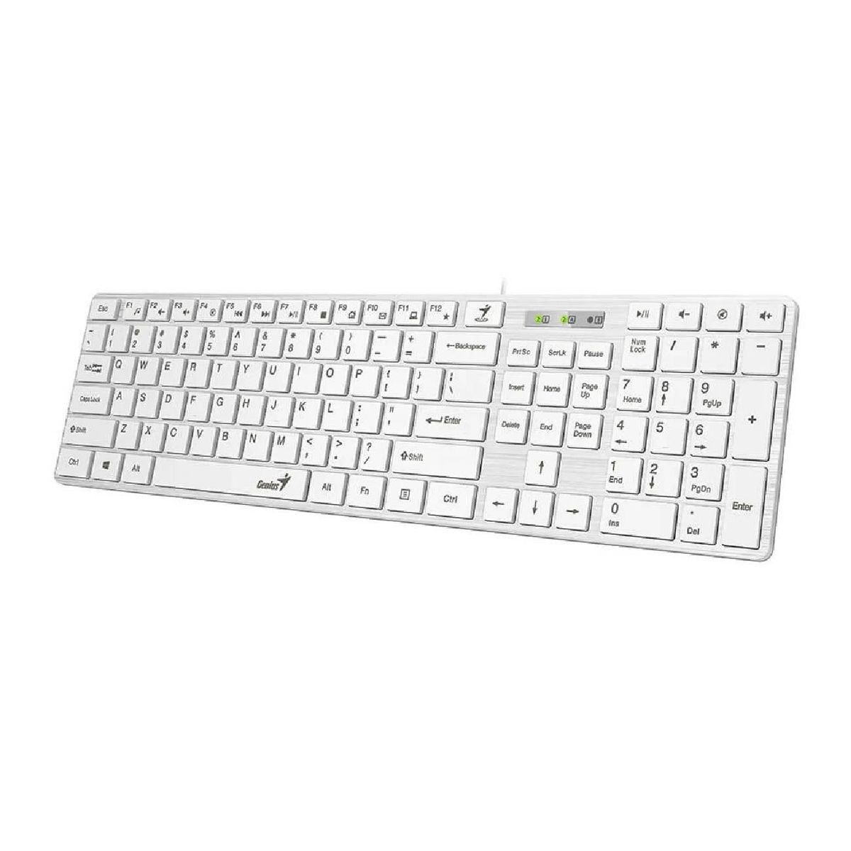 GENIUS - Teclado Genius Smart Slimstar 126 usb multimedia blanco (31310017409)