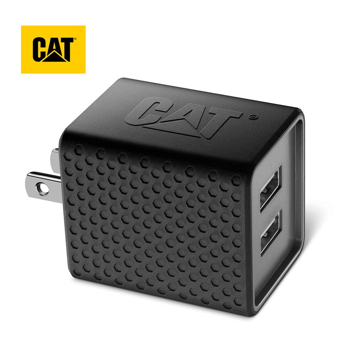 CAT - Cargador de Pared Cat Resistente Dual Usb 3.4a 2 Puertos
