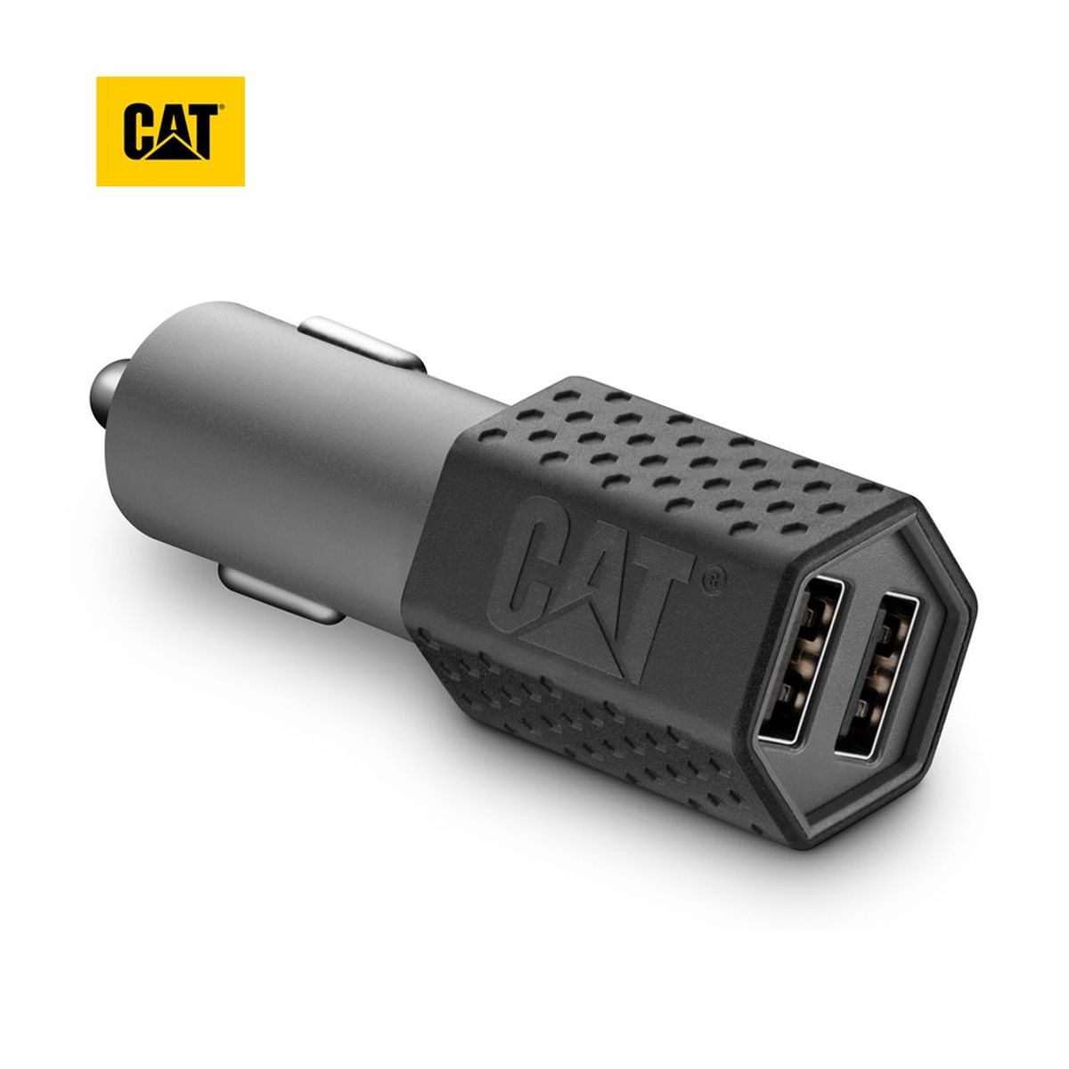 CAT - Cargador De Auto Cat Resistente Carga Rápida USB 3.4 A DC 2 Puertos