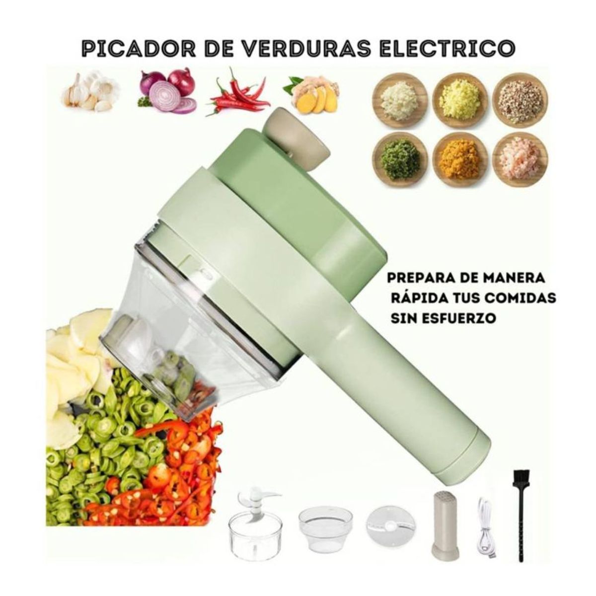 OEM - Picador de verduras y alimentos recargable
