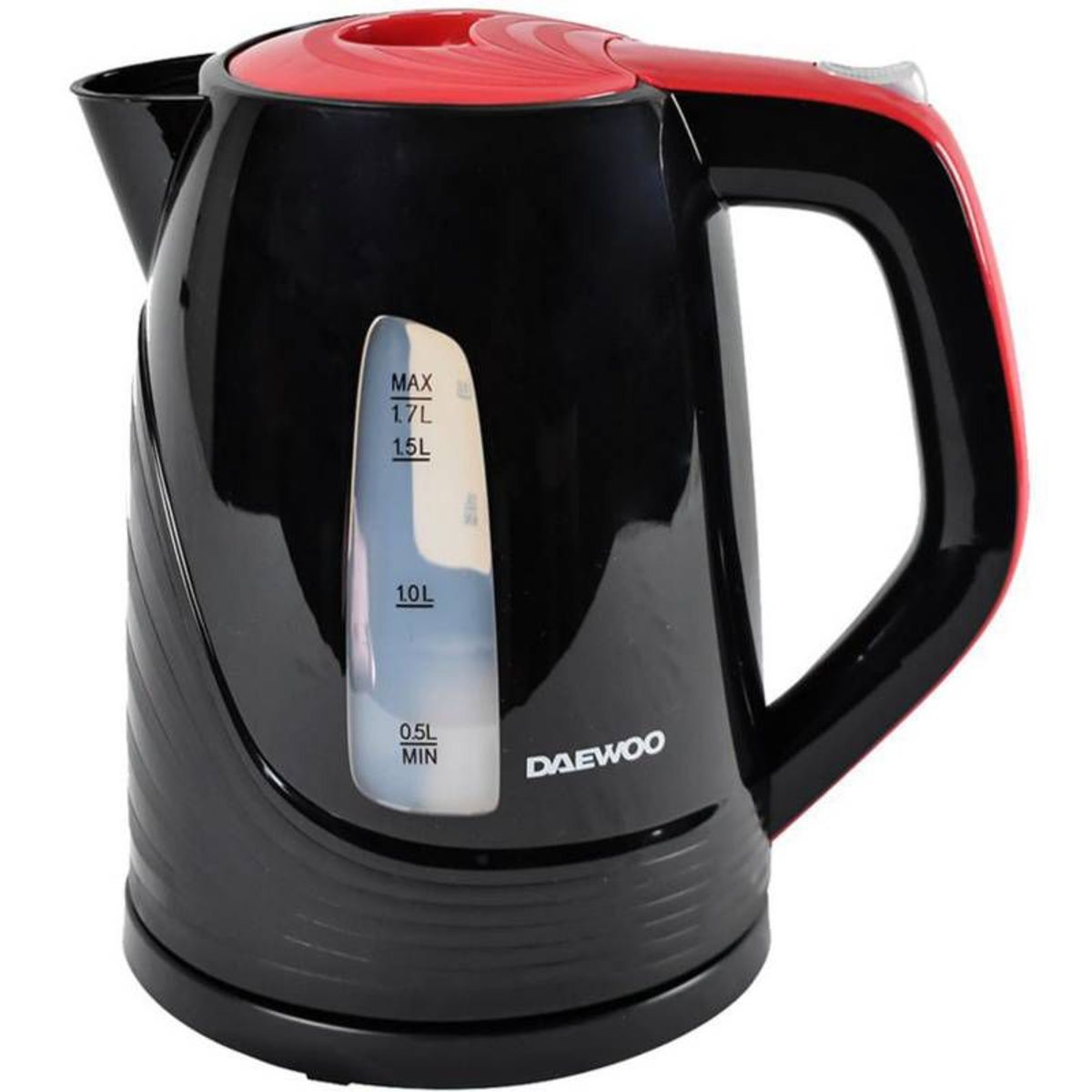 DAEWOO - Hervidor inalámbrico inoxidable negro daewoo dek-1308 17l