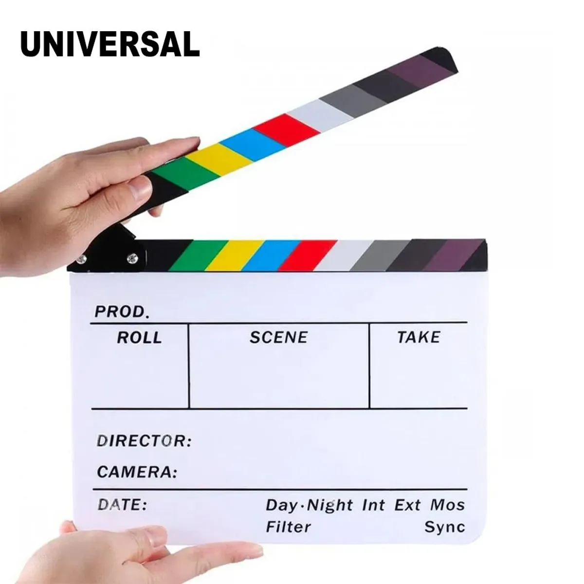 GENERICO - Claqueta Acrilica Magnetica Para Video - CINE