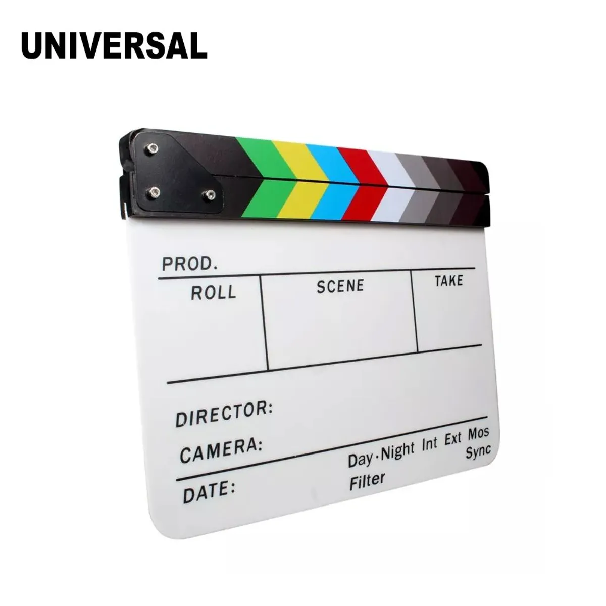 GENERICO - Claqueta Acrilica Magnetica Para Video - CINE