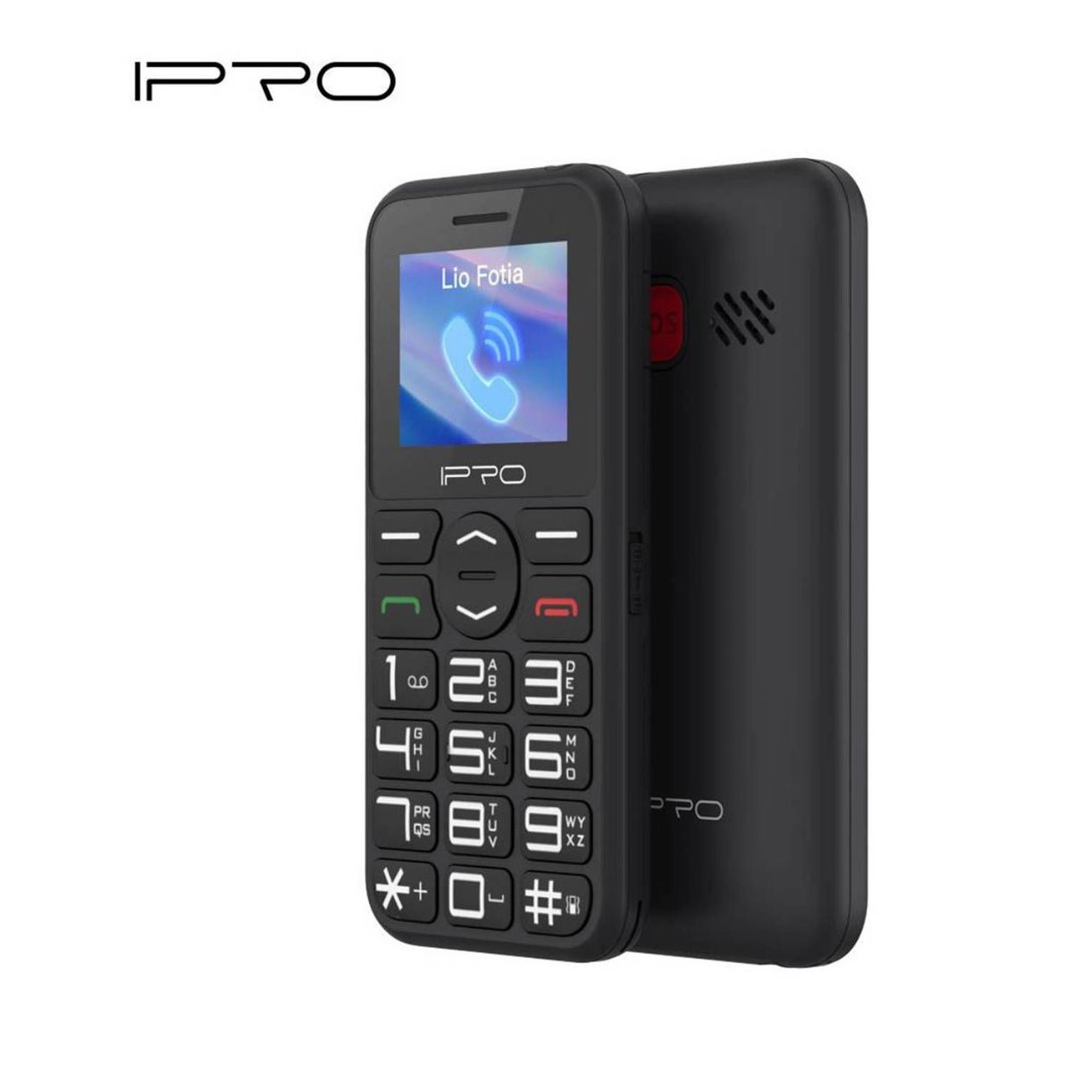 IPRO - Celular Básico IPRO F183S Radio FM Camara Teclas Grandes Negro