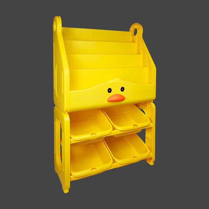 GENERICO - ORGANIZADOR PLASTICO YM-F952 ALMACENAMIENTO LIBROS 2 NIVELES