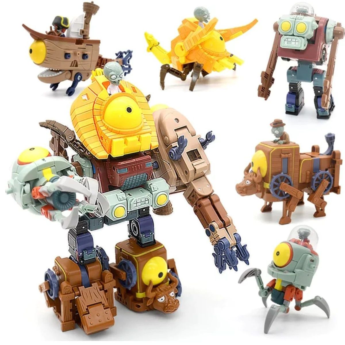 DISNEY - Super Robot  Zombie 5 en 1 Armable, Articulable