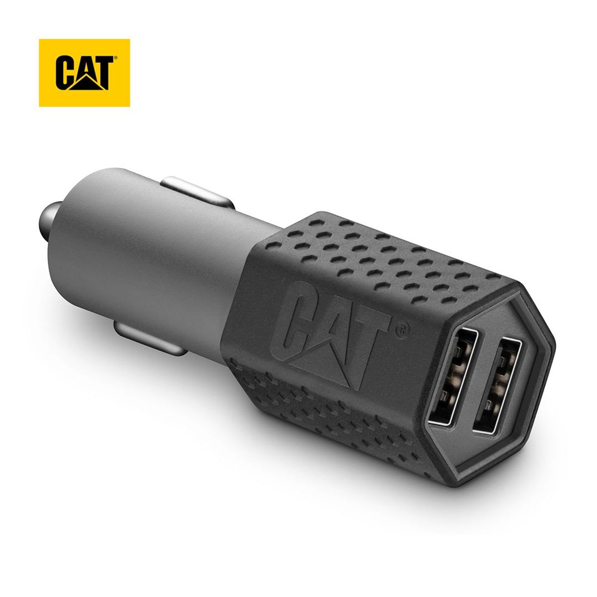 CAT - Cargador De Auto CAT Resistente USB 3.4AMP 2 Puertos