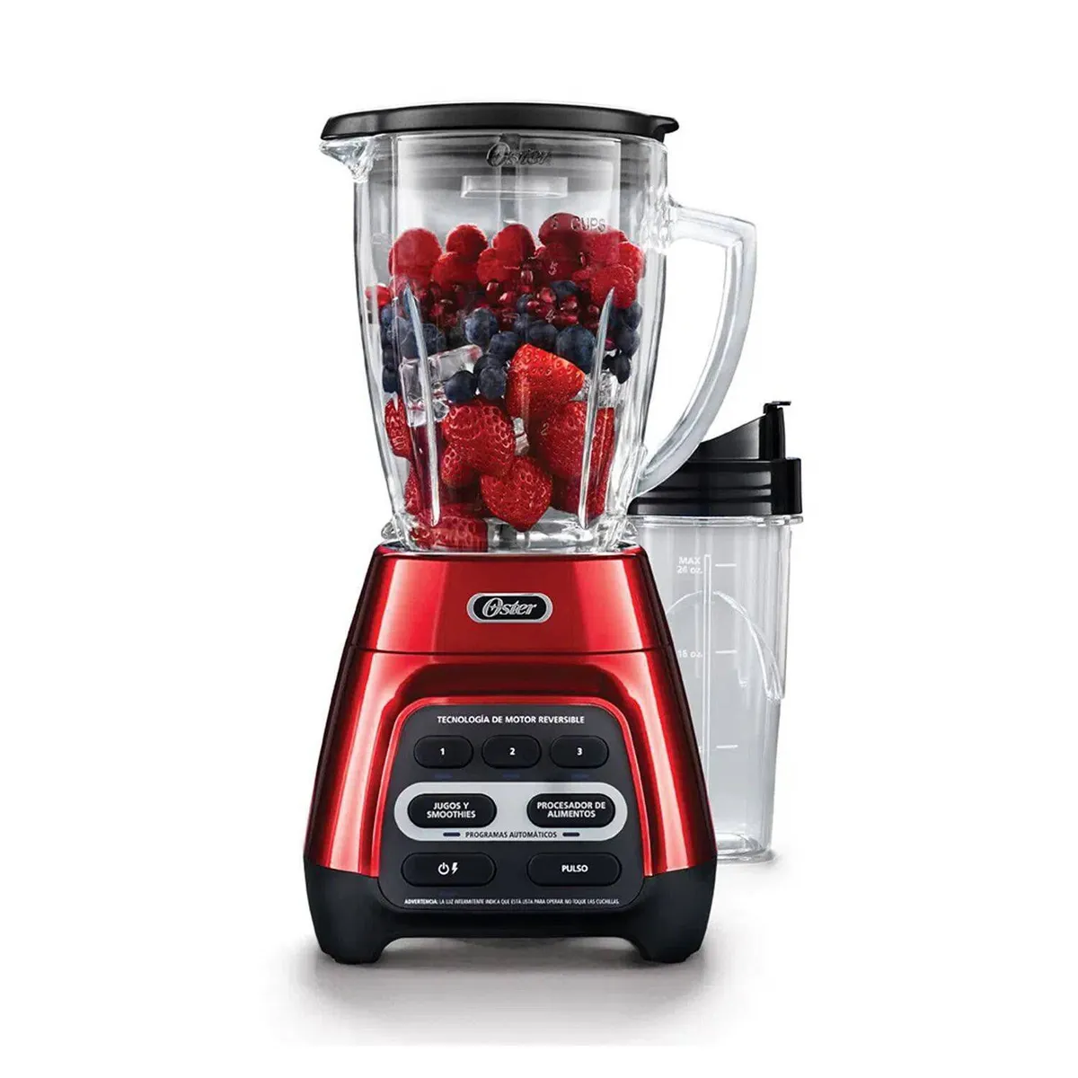 OSTER - Licuadora de 1000W con Tecnología Reversible BLSTPYG1310RBG Pica Hielo