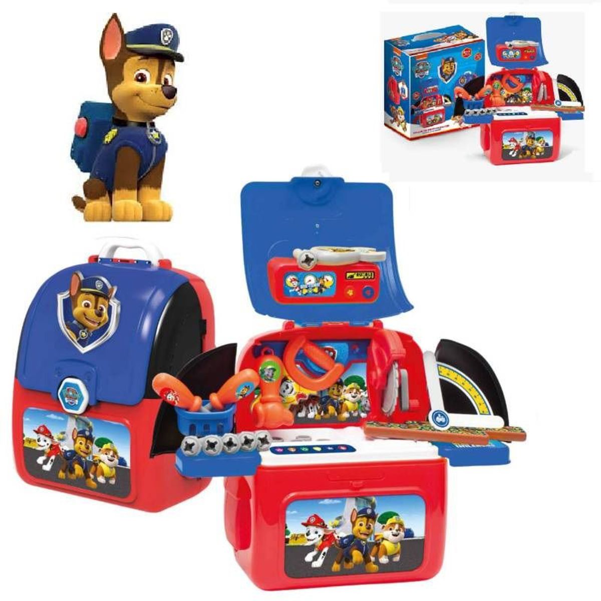 DISNEY - Set de Herramientas  Paw patrol y Mochila 10 accesorios