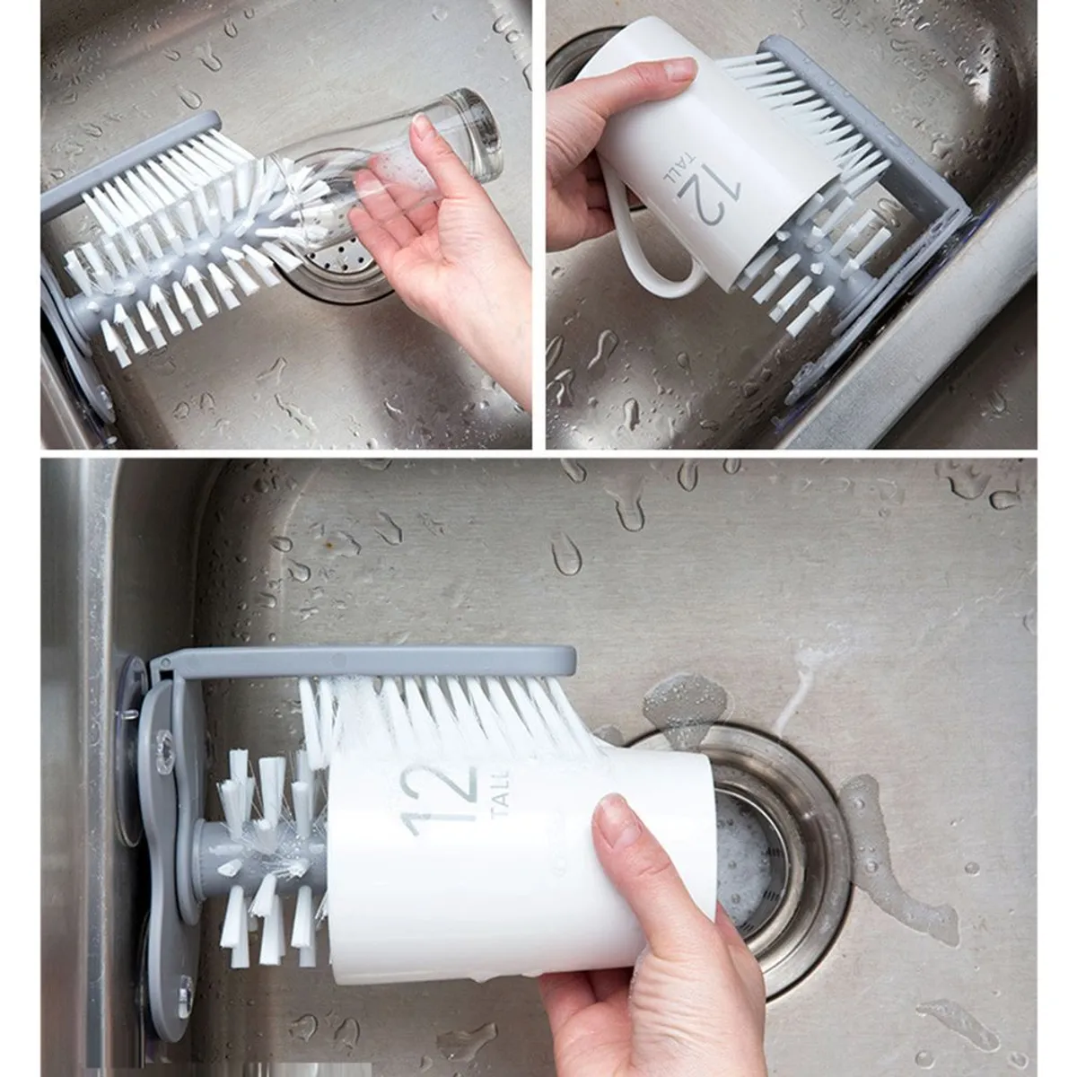 GENERICO - CEPILLO PARA LAVAR VASOS COPAS CHUPÓN SUCCIÓN