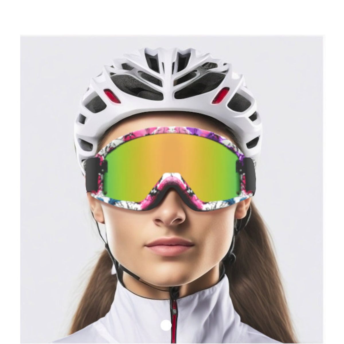 GENERICO - Lentes Full Face Corta Viento Deportivo Moto Bici Anti Polvo