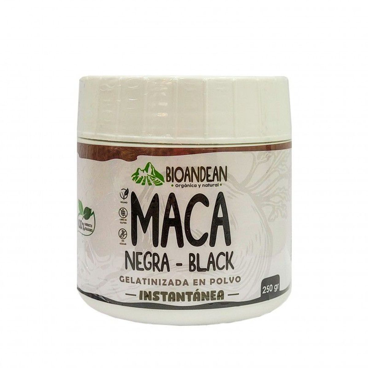 GENERICO - Maca Negra Gelatinizada 250gr- BioAndean