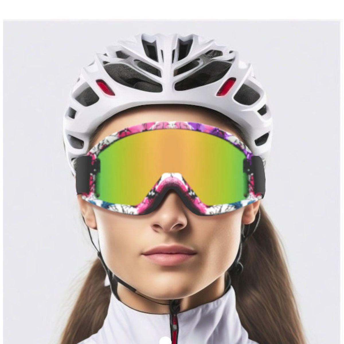 GENERICO - Lentes Full Face Corta Viento Deportivo Moto Bici Anti Polvo