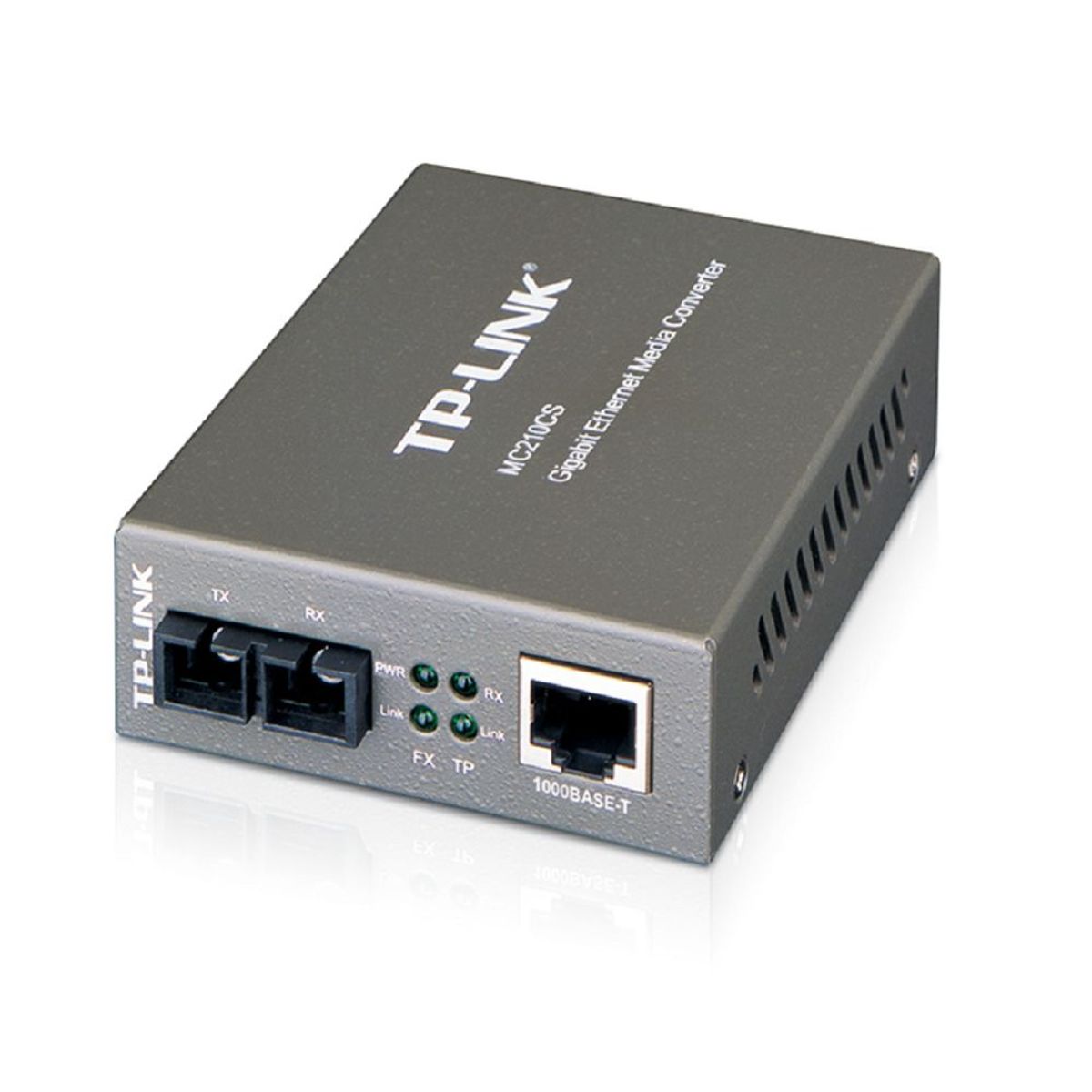 TP LINK - Convertidor Multimedia Mono-Modo Gigabit RJ45 Tp Link MC210CS