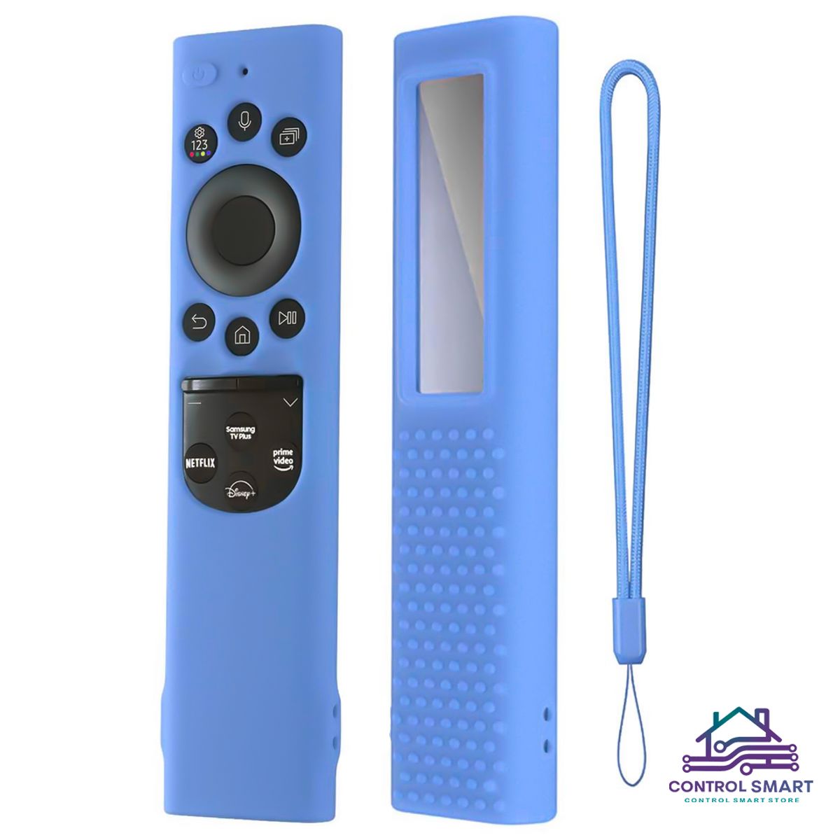 CASE - Funda Para Control Samsung Qled Solar 2021- 2022 – Celeste Fluor