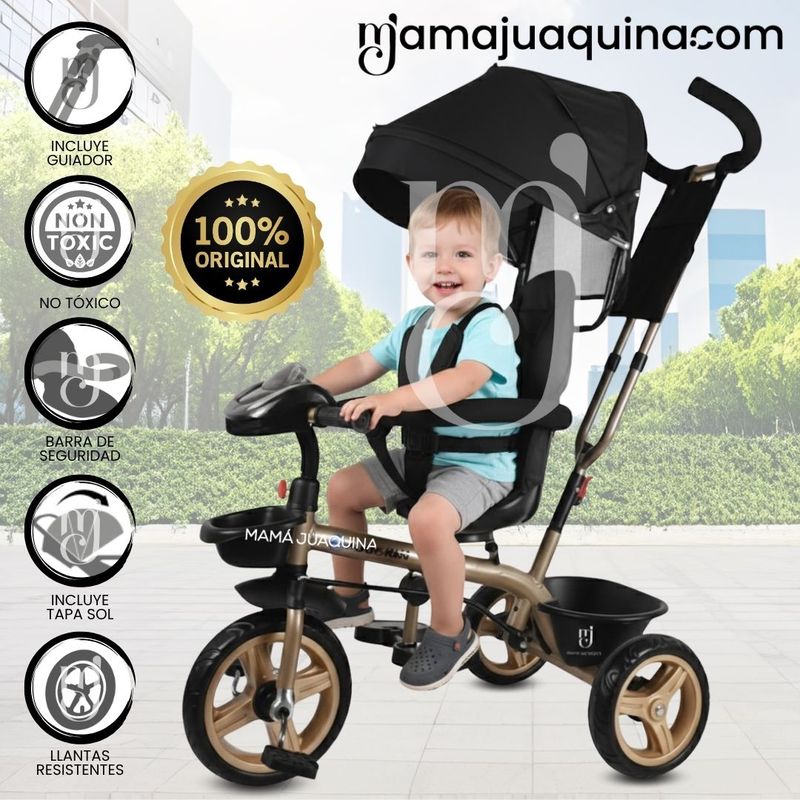 PAWBO - Triciclo Guiador 3 en 1 «PAWSOON» Usb Black