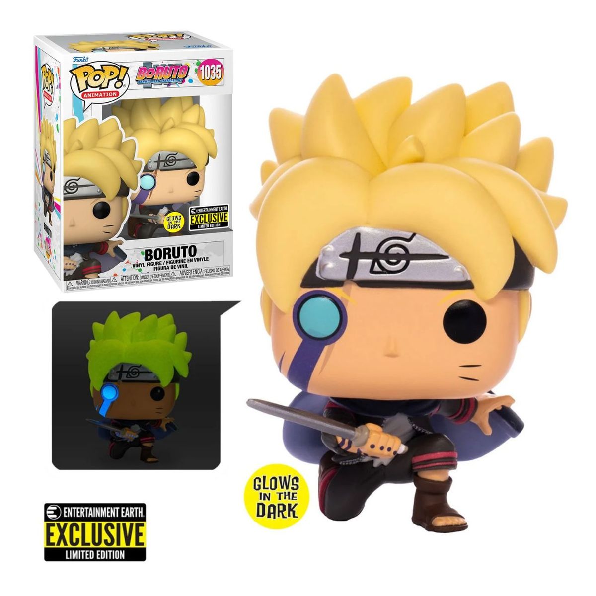 FUNKO - Funko Pop Boruto - Boruto exc Glows Brilla en la Oscuridad