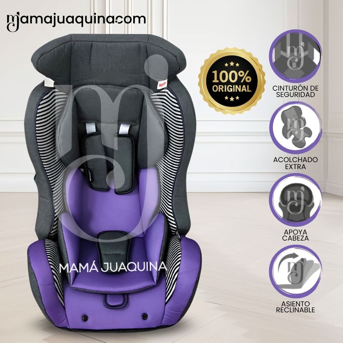 BABY - Silla De Auto para bebés «BUX» Edicion Limitada Purple
