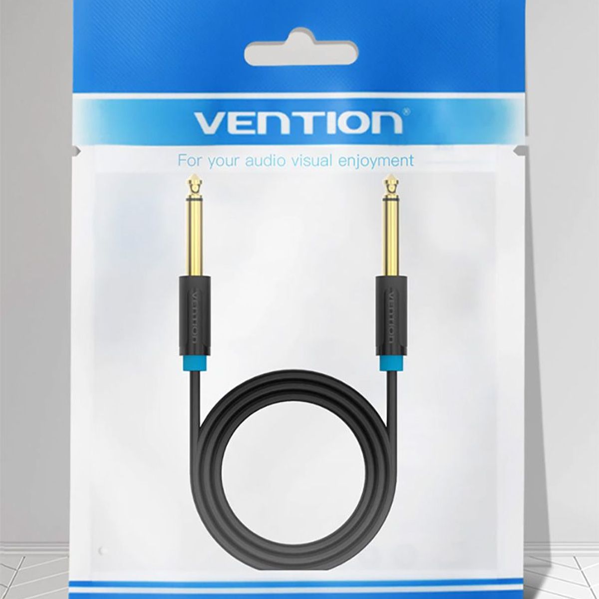 VENTION - Plug 635mm Cable Audio Ts 2m Flexible Pvc Mp3 Dj Oro Jack