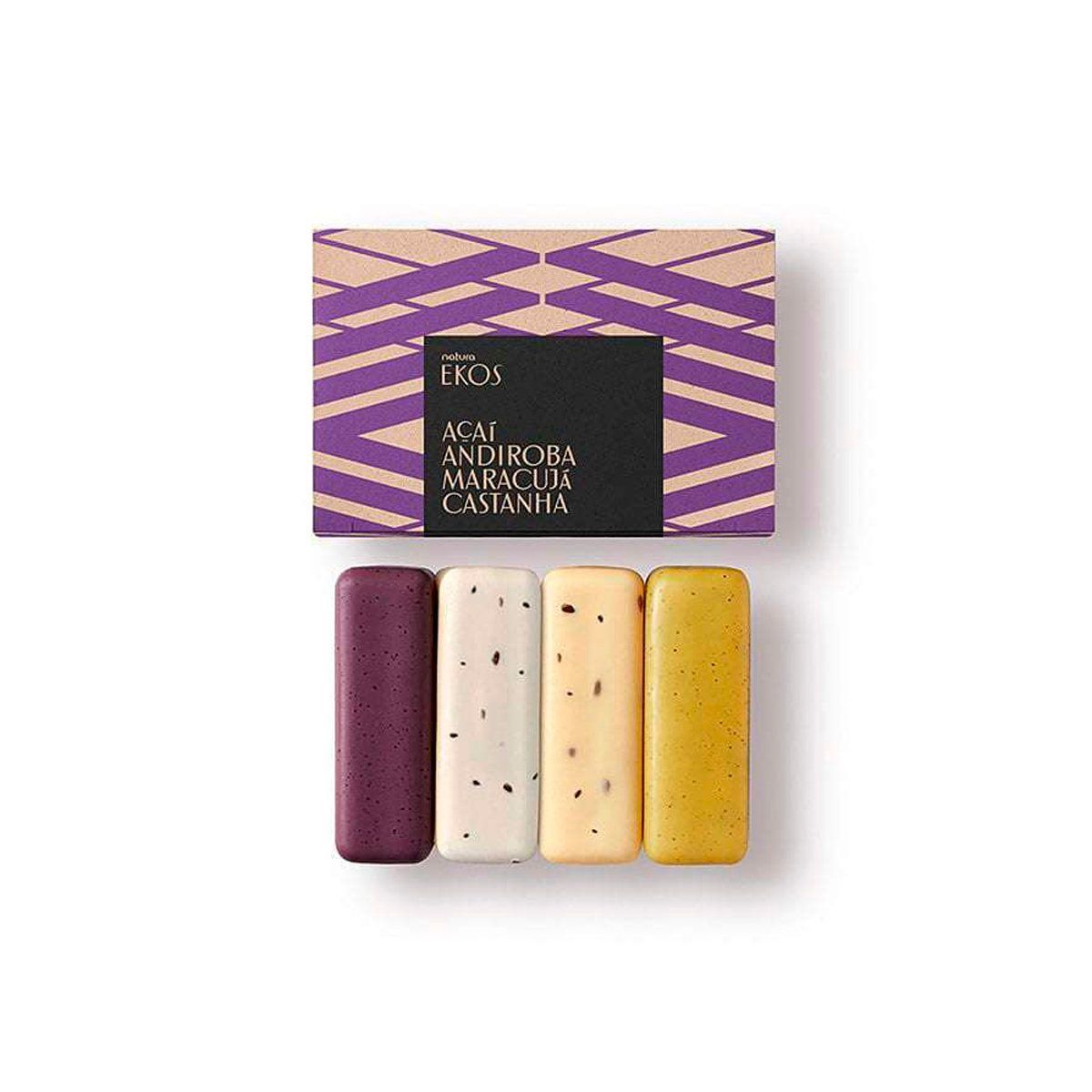 NATURA - Ekos Jabones en barra exfoliantes x4