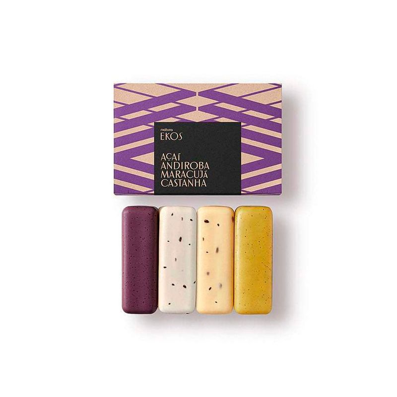 NATURA - Ekos Jabones en barra exfoliantes x4