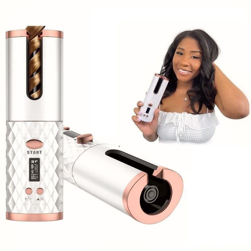 GENERICO - Rizador De Cabello Automático Inalámbrico Pantalla LCD