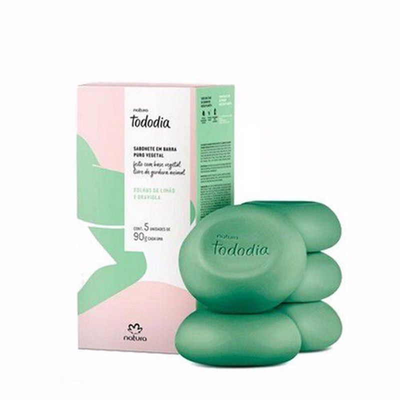 NATURA - Tododia Hojas de Limón y Guanábana Caja de Jabones x5