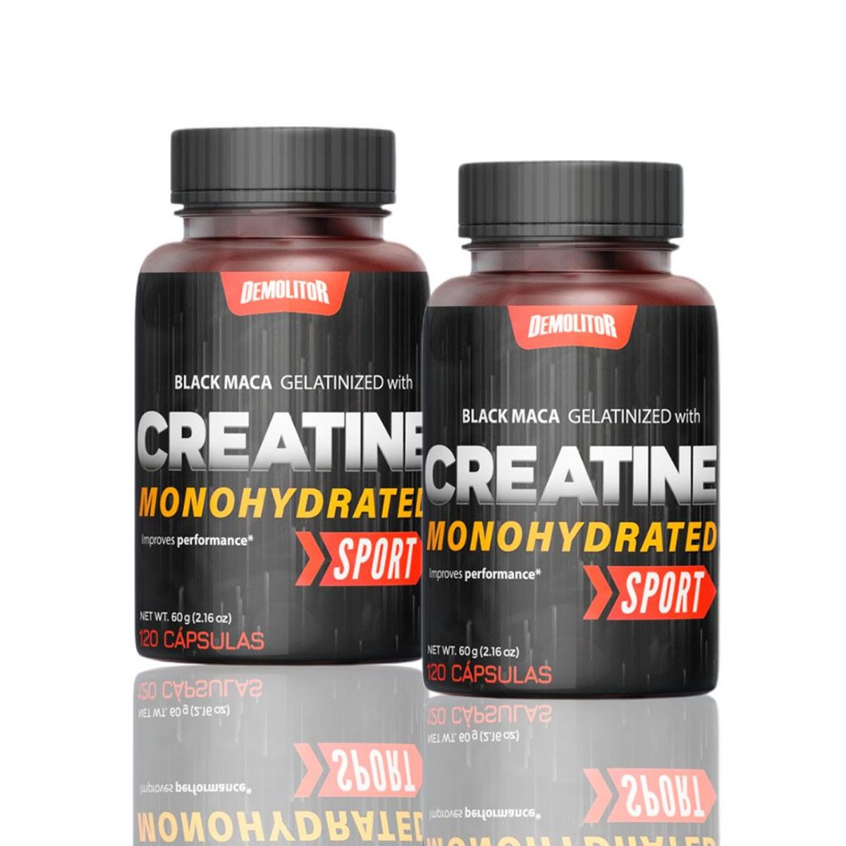 DEMOLITOR - Pack Demolitor Creatina Demolitor Sport 120 Caps X2