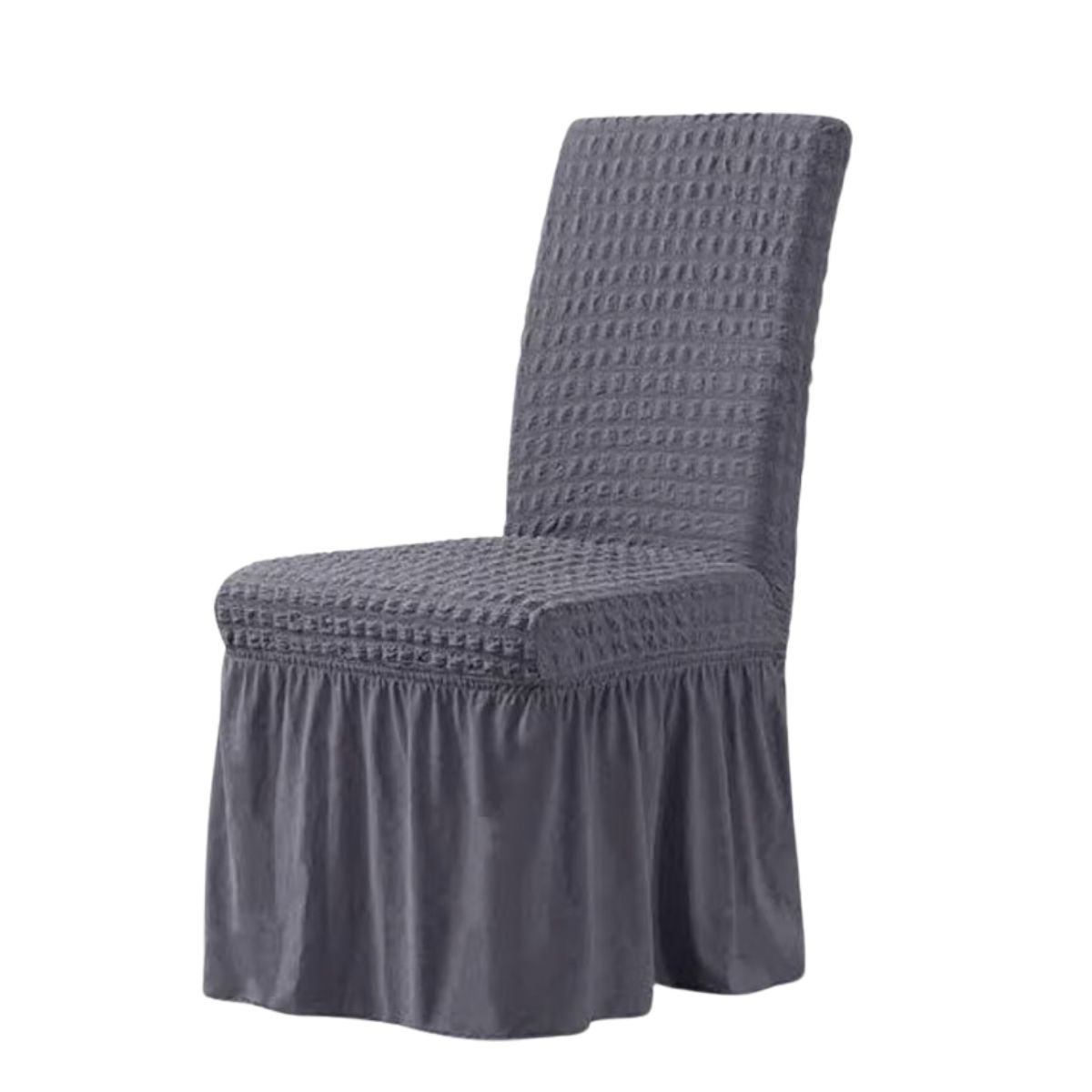 SALA FABULOSA - Funda de silla spandex burbuja 8 piezas Sala fabulosa - Color Plomo