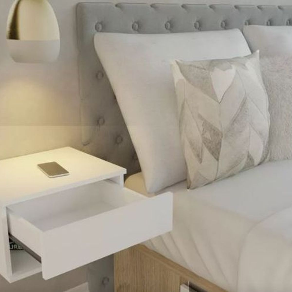 GENERICO - VELADOR FLOTANTE EN MELAMINA 18MM