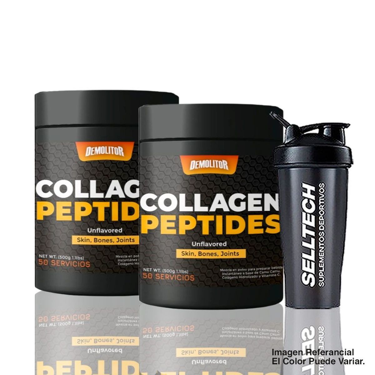 DEMOLITOR - Pack Demolitor Colageno Hidrolizado 500gr Natural X2