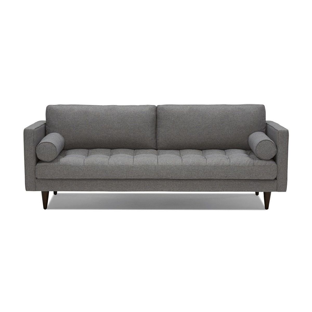 FABIANI HOME - Sofa Luana 3 Cuerpos Gris Oscuro