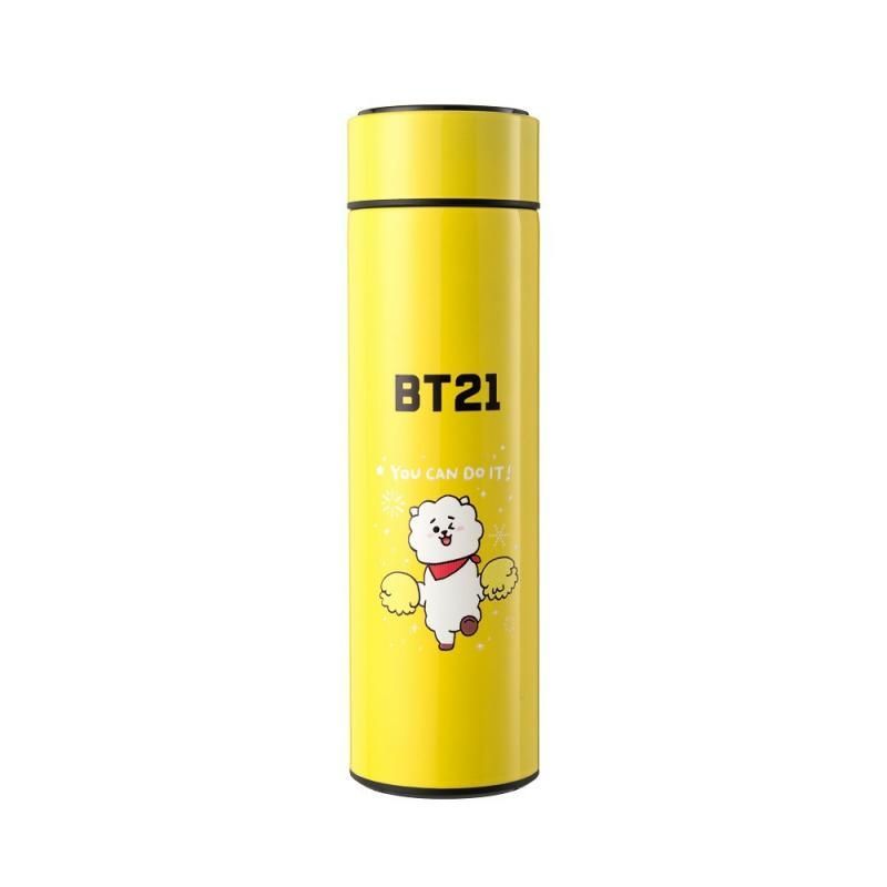 OEM - Termo Kawaii BT21 de  inoxidable con medición de temperatura BTS