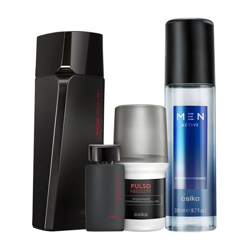 ESIKA - Pulso Absolute Perfume de Hombre con Mini Deo Refresh Esika
