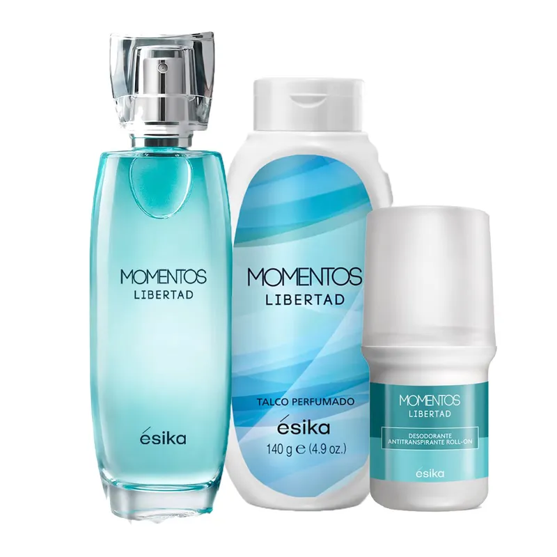 ESIKA - Momentos Libertad Perfume de Mujer con Deo y Talco Esika