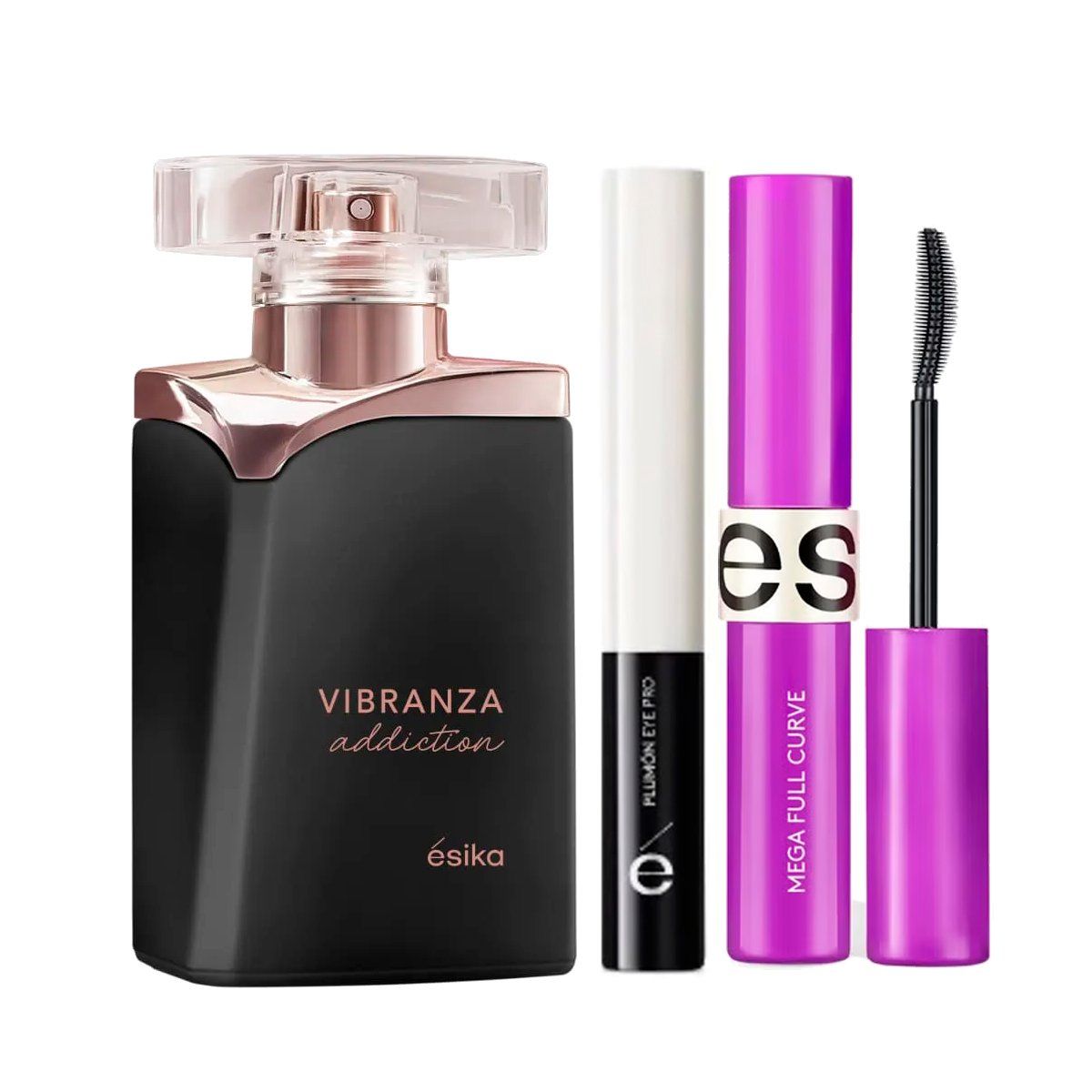 ESIKA - Vibranza Addiction Perfume de Mujer con Delineador y Rimel