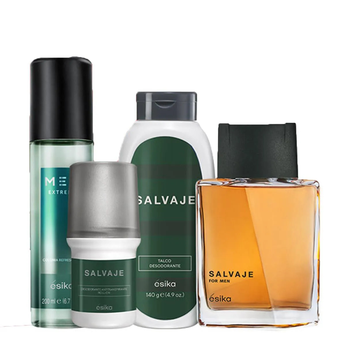 ESIKA - Salvaje Colonia de Hombre con Deo roll on  talco y refresh