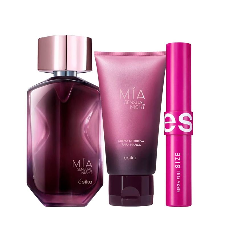 ESIKA - Mía Sensual Night Perfume de Mujer con Crema Mano y Mascara