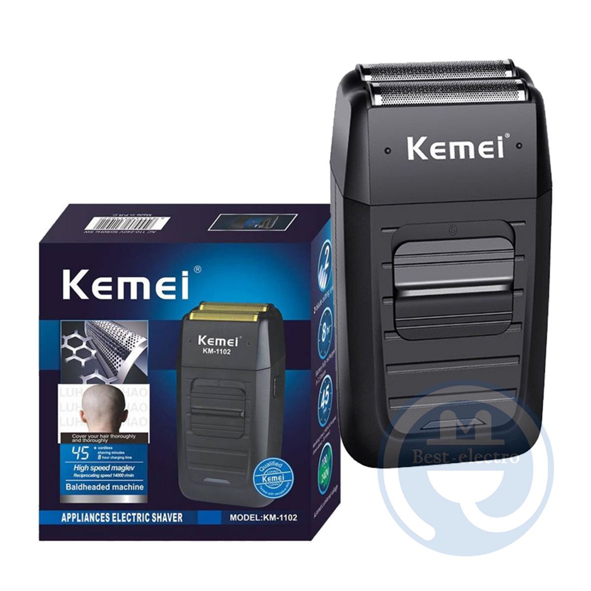 KEMEI - Afeitadora Shaver Kemei KM-1102 Multifunción Recargable