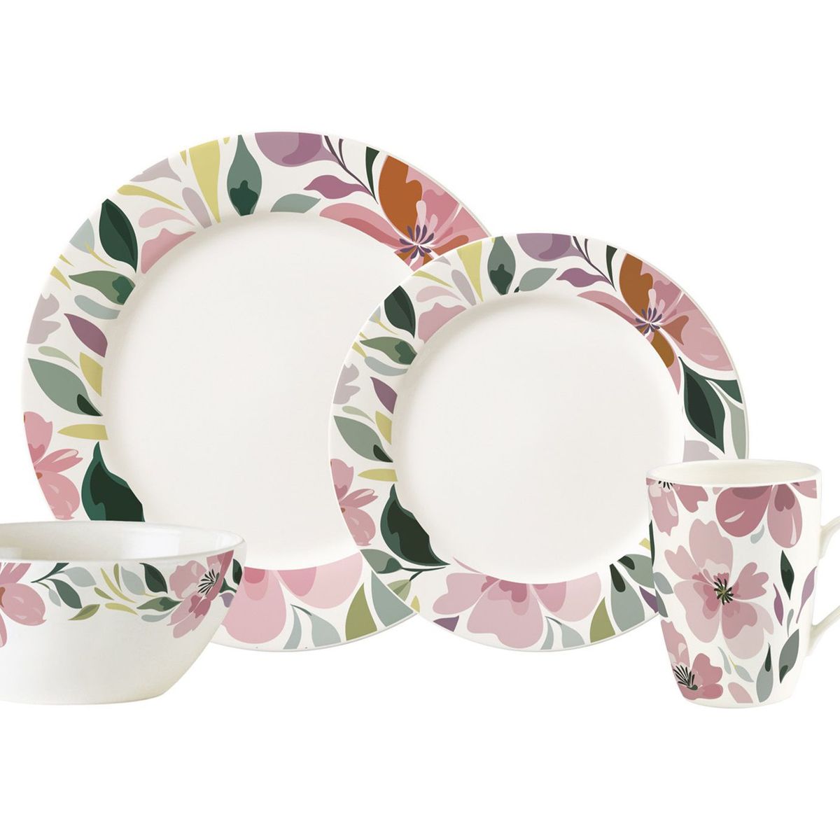 CORONA - Juego de Vajilla Corona Charlotte 16 Piezas