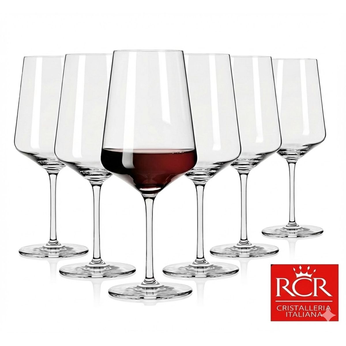 RCR  ITALIA - Set de copas x 6 Vino 55CL. RCR - Hecho en Italia